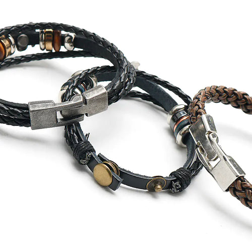 Anime Leather Bracelets: One Piece, Naruto & Attack On Titan
